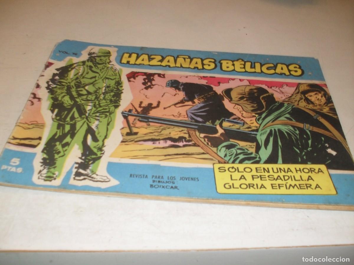 Tebeos: HAZA&Ntilde;AS BELICAS,S.AZUL,N&ordm; 76,SOLO EN UNA HORA,Y 2 AVENTURAS MAS,DE 370.TORAY,1957