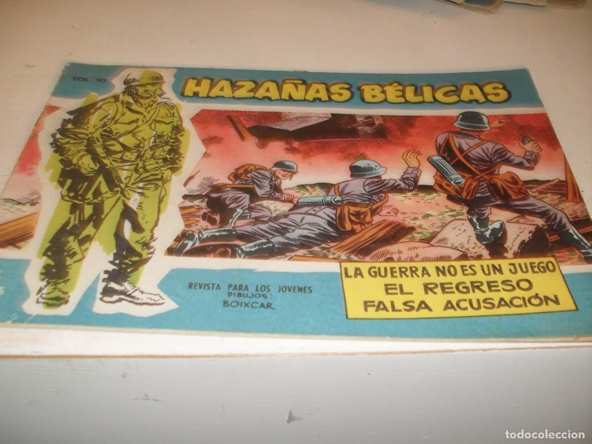 Tebeos: HAZA&Ntilde;AS BELICAS,S.AZUL,N&ordm;70,LA GUERRA NO ES UN JUEGO,Y 2 AVENTURAS MAS,DE 370.TORAY,1957