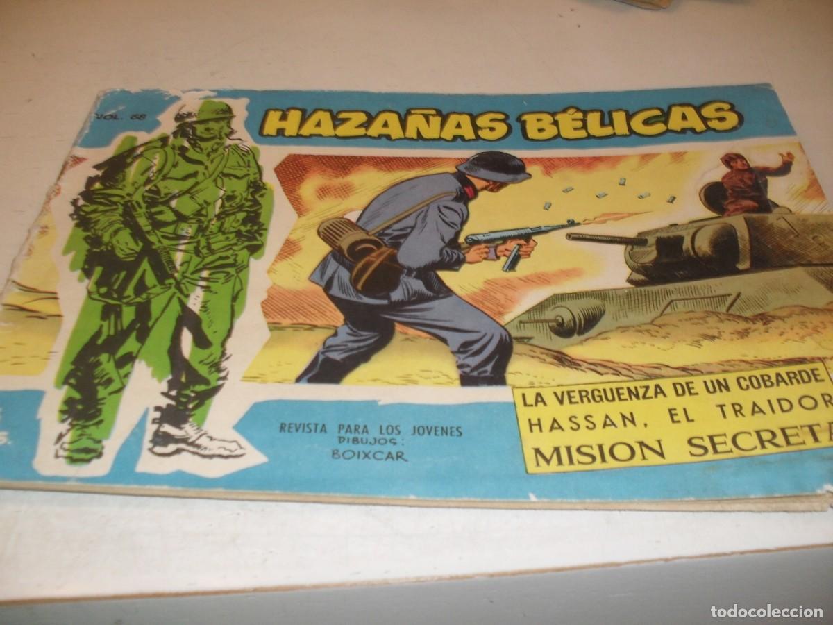 Tebeos: HAZA&Ntilde;AS BELICAS,S.AZUL,N&ordm;68,LA VERGUENZA DE UN COBARDE,Y 2 AVENTURAS MAS,DE 370.TORAY,1957