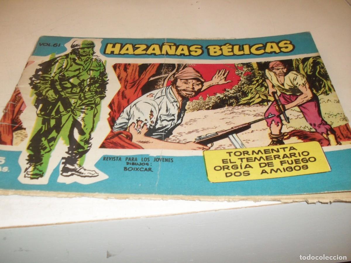 Tebeos: HAZA&Ntilde;AS BELICAS,S.AZUL,N&ordm; 61,TORMENTA,Y 2 AVENTURAS MAS,DE 370.TORAY,1957