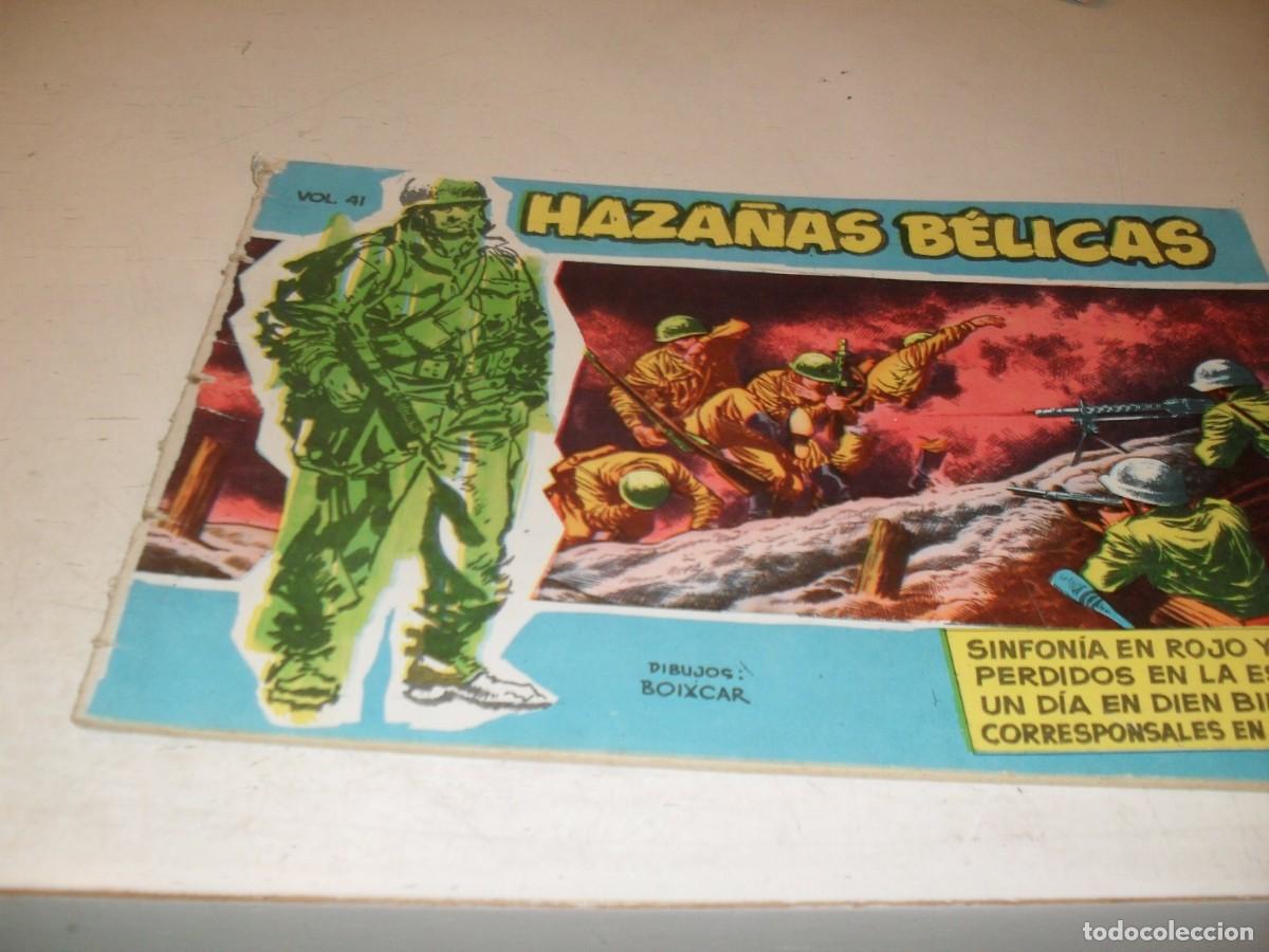 Tebeos: HAZA&Ntilde;AS BELICAS,S.AZUL,N&ordm; 41,SINFONIA EN ROJO Y AZUL,DE BOIXCAR,DE 370.TORAY,1957