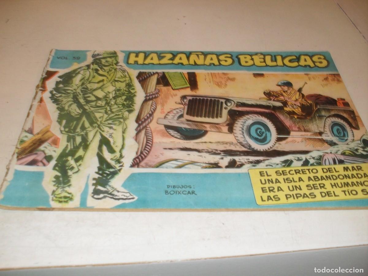 Tebeos: HAZA&Ntilde;AS BELICAS,S.AZUL,N&ordm; 39,EL SECRETO DEL MAR,DE BOIXCAR,DE 370.TORAY,1957