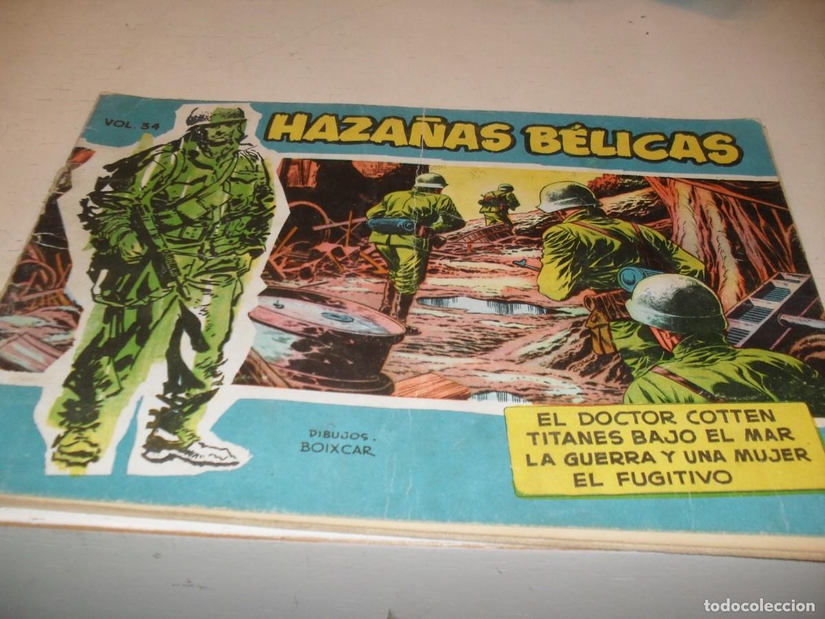 Tebeos: HAZA&Ntilde;AS BELICAS,S.AZUL,N&ordm; 34,EL DOCTOR COTTEN,DE BOIXCAR,DE 370.TORAY,1957