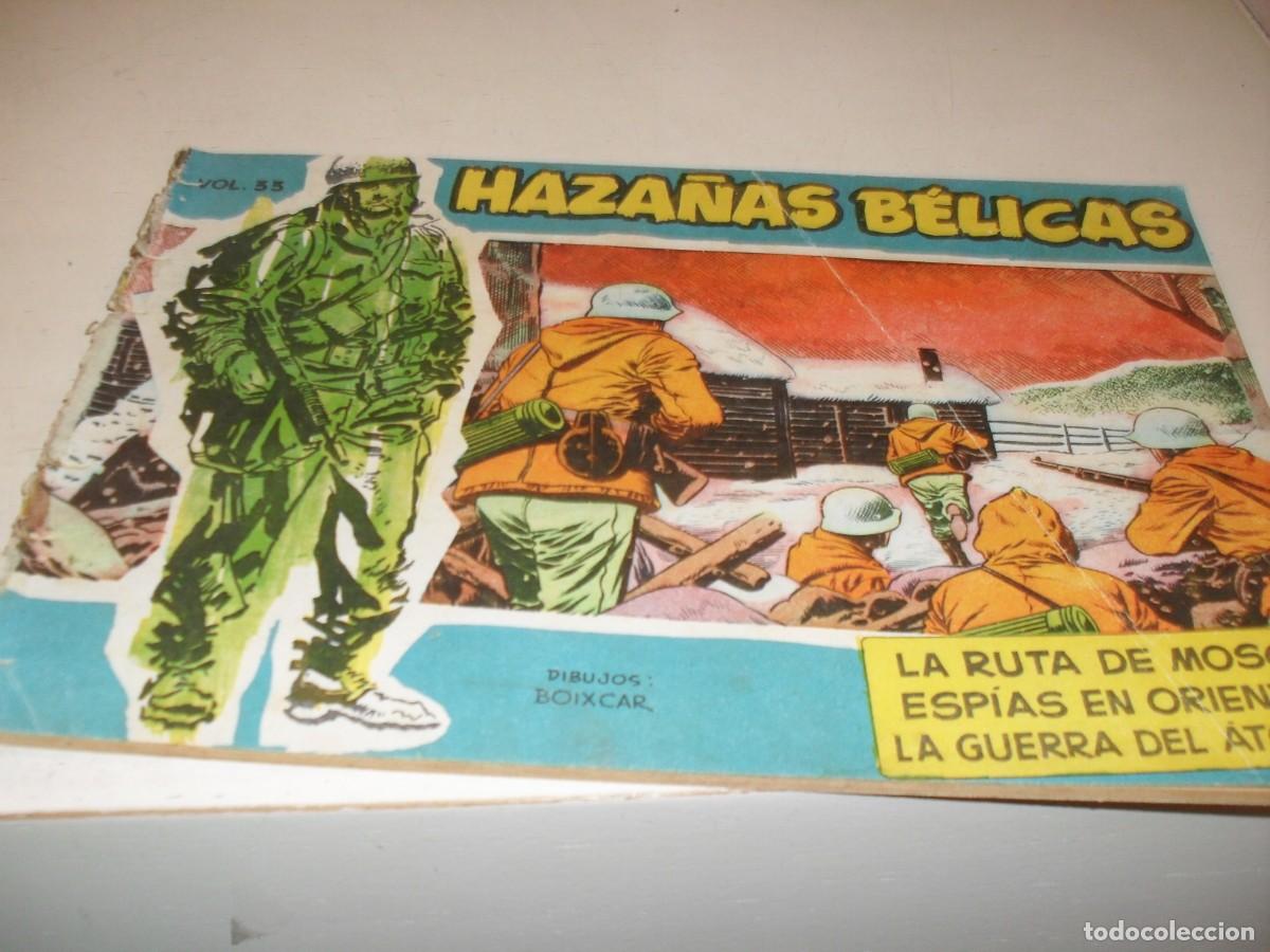 Tebeos: HAZA&Ntilde;AS BELICAS,S.AZUL,N&ordm; 33,LA RUTA DE MOSCU,DE BOIXCAR,DE 370.TORAY,1957