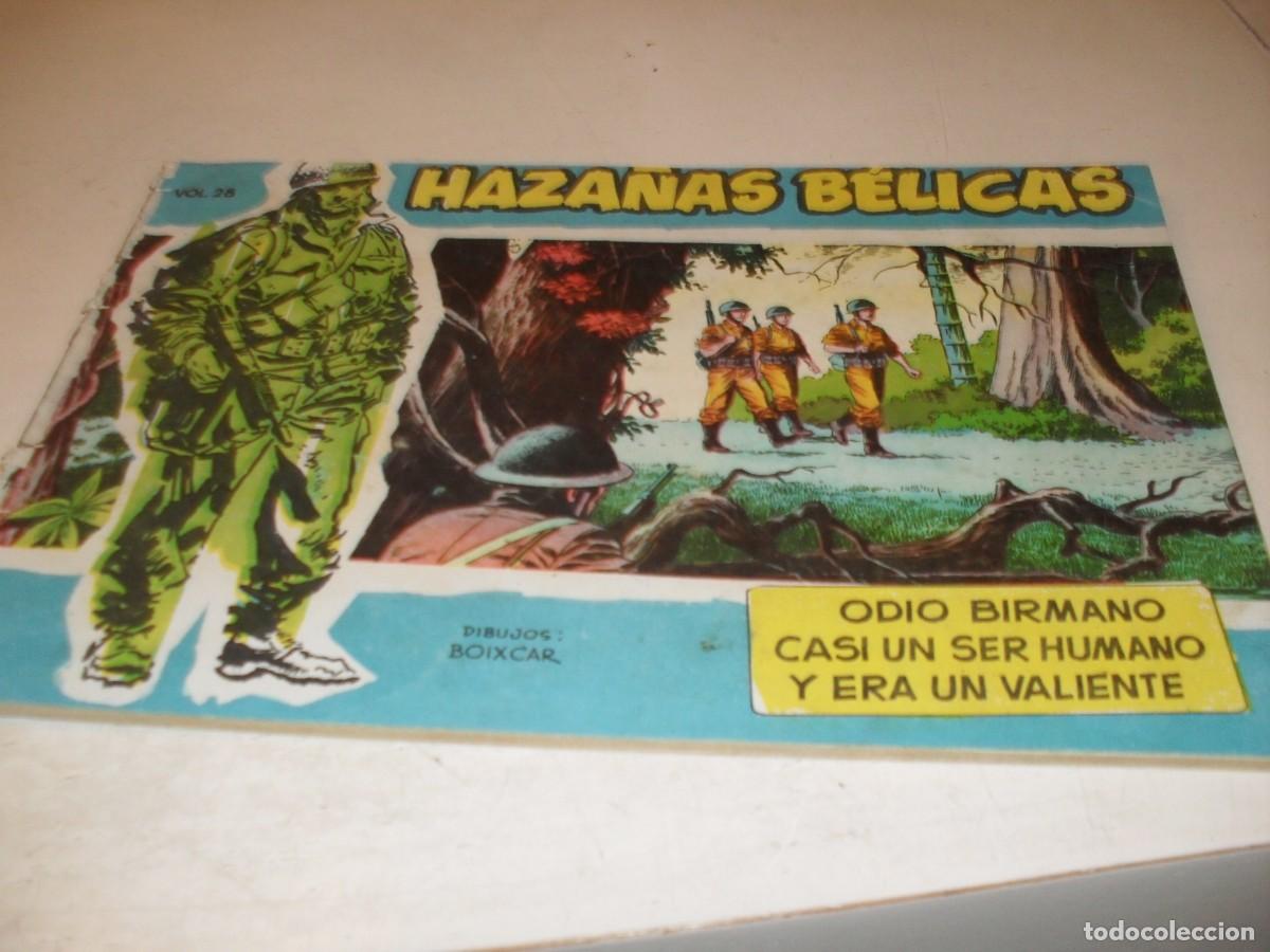 Tebeos: HAZA&Ntilde;AS BELICAS,S.AZUL,N&ordm; 28,PRIMEROS N&ordm;.ODIO BIRMANO,DE BOIXCAR,DE 370.TORAY,1957