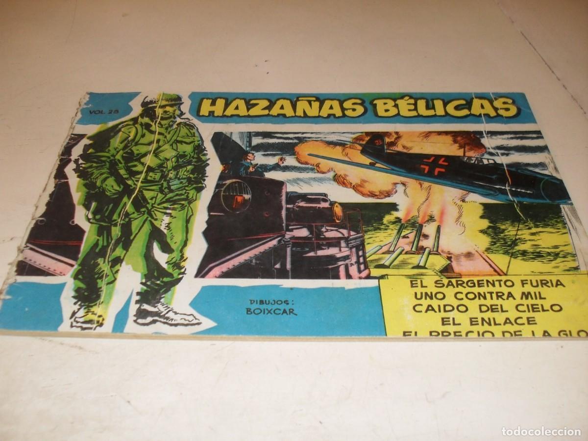 Tebeos: HAZA&Ntilde;AS BELICAS,S.AZUL,N&ordm; 25,PRIMEROS N&ordm;.EL SARGENTO FURIA,DE BOIXCAR,DE 370.TORAY,1957