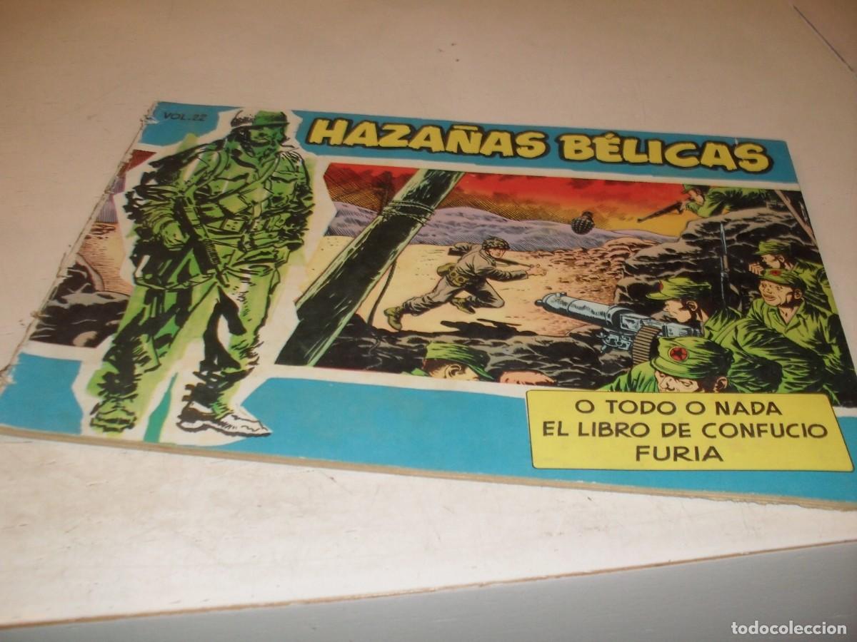 Tebeos: HAZA&Ntilde;AS BELICAS,S.AZUL,N&ordm; 22,PRIMEROS N&ordm;.O TODO O NADA,DE BOIXCAR,DE 370.TORAY,1957