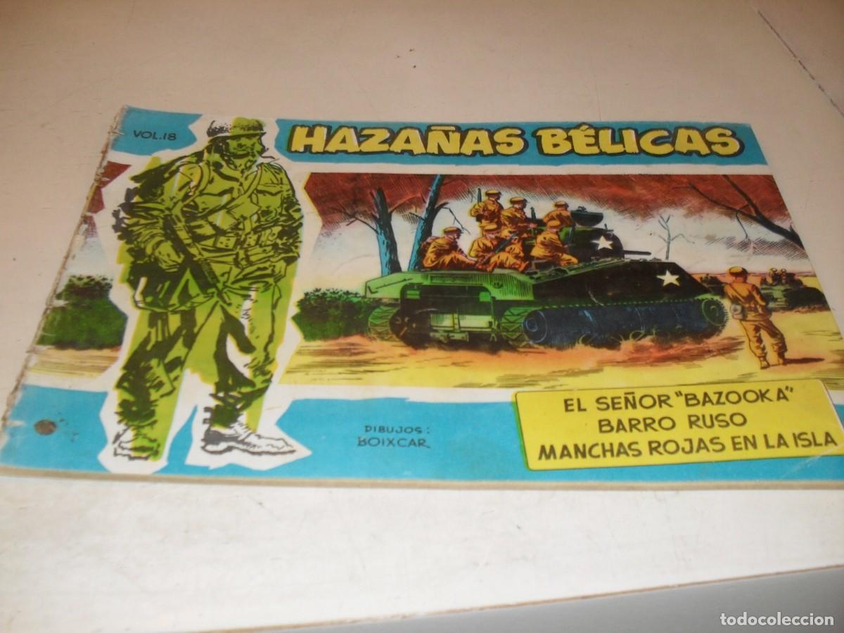 Tebeos: HAZA&Ntilde;AS BELICAS,S.AZUL,N&ordm; 18,PRIMEROS N&ordm;.EL SE&Ntilde;OR BAZOOKA,DE BOIXCAR,DE 370.TORAY,1957