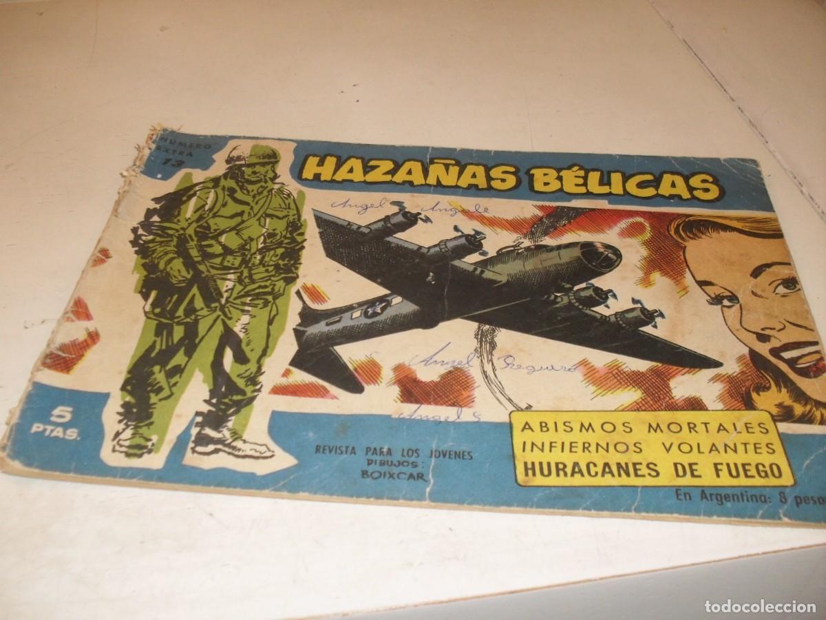 Tebeos: HAZA&Ntilde;AS BELICAS,S.AZUL,N&ordm; 13,PRIMEROS N&ordm;.ABISMOS MORTALES,DE BOIXCAR,DE 370.TORAY,1957