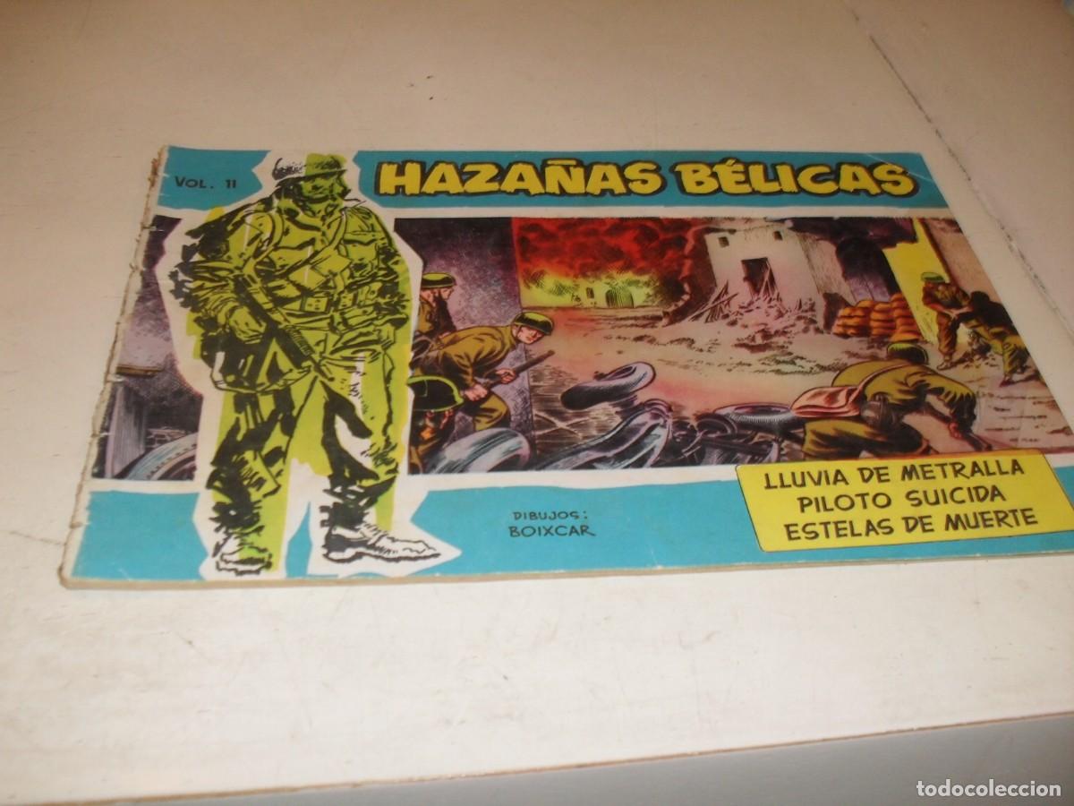 Tebeos: HAZA&Ntilde;AS BELICAS,S.AZUL,N&ordm; 11,PRIMEROS N&ordm;,LLUVIA DE METRALLA,DE BOIXCAR,DE 370.TORAY,1957