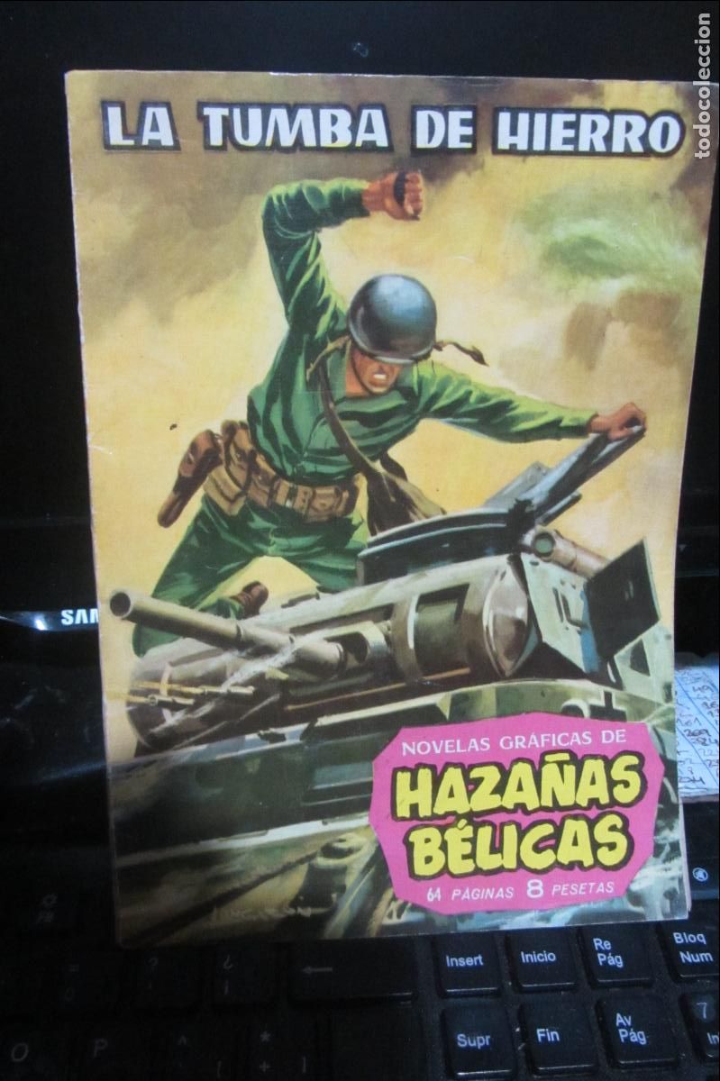 Tebeos: HAZA&Ntilde;AS B&Eacute;LICAS N&ordm; 1 NOVELA GR&Aacute;FICA, LA TUMBA DE HIERRO, EDICIONES TORAY 1961 ARX192