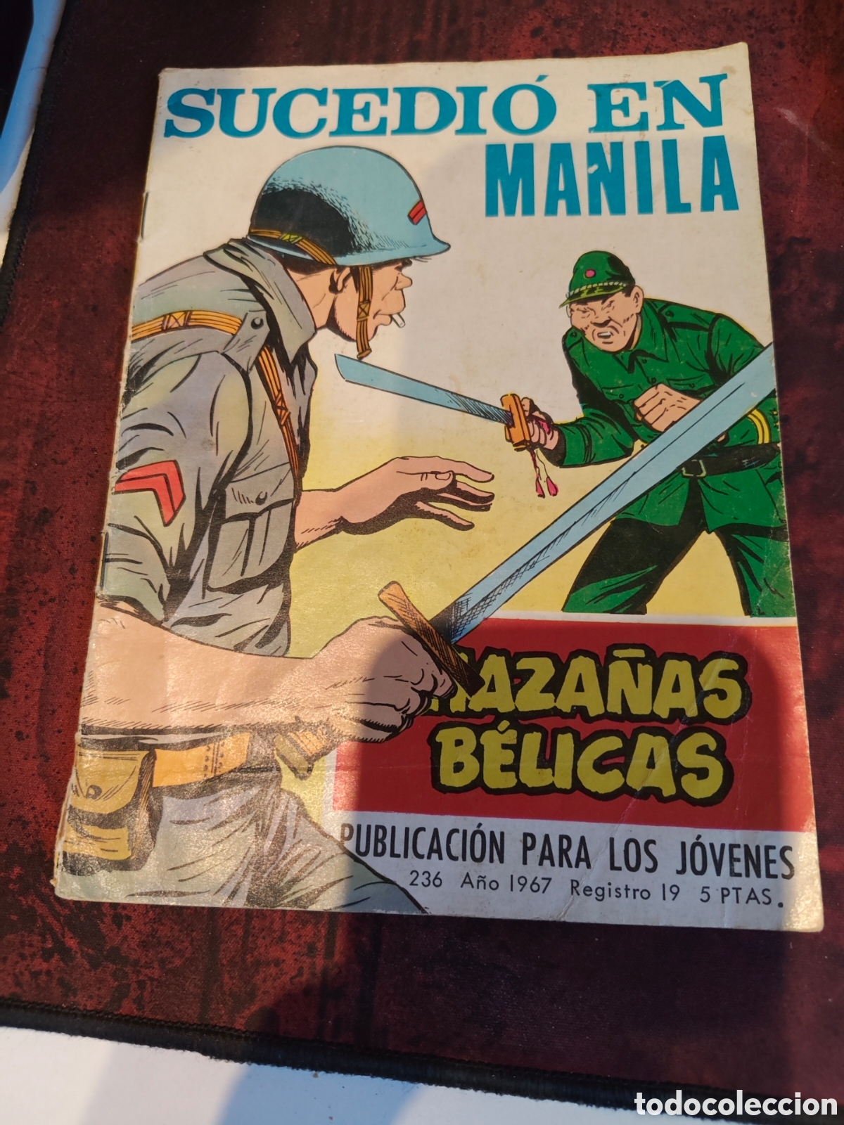 Tebeos: Sucedio en Manila de la coleccion Haza&ntilde;as Belicas N⁰236