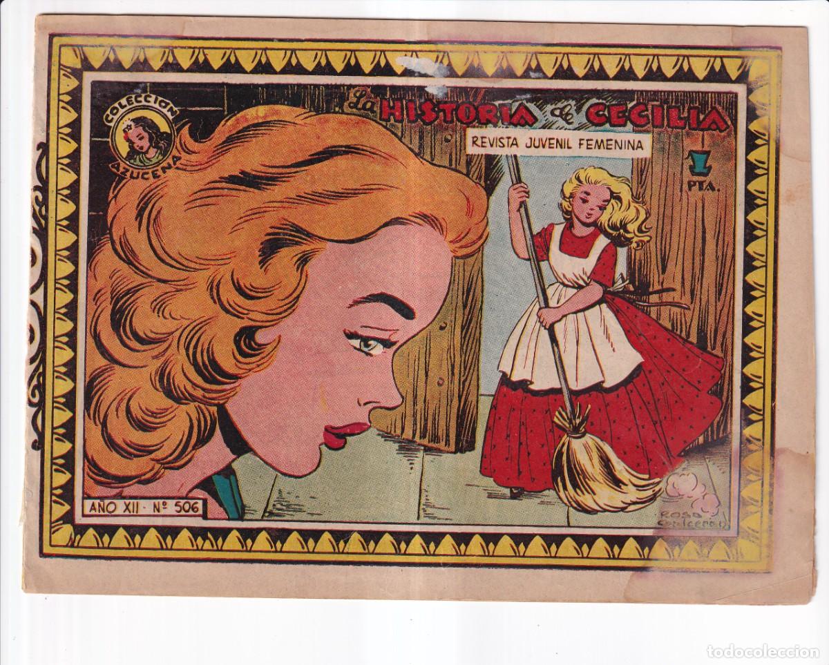 Tebeos: COLECCION AZUCENA: NUMERO 506. LA HISTORIA DE CECILIA , EDITORIAL TORAY
