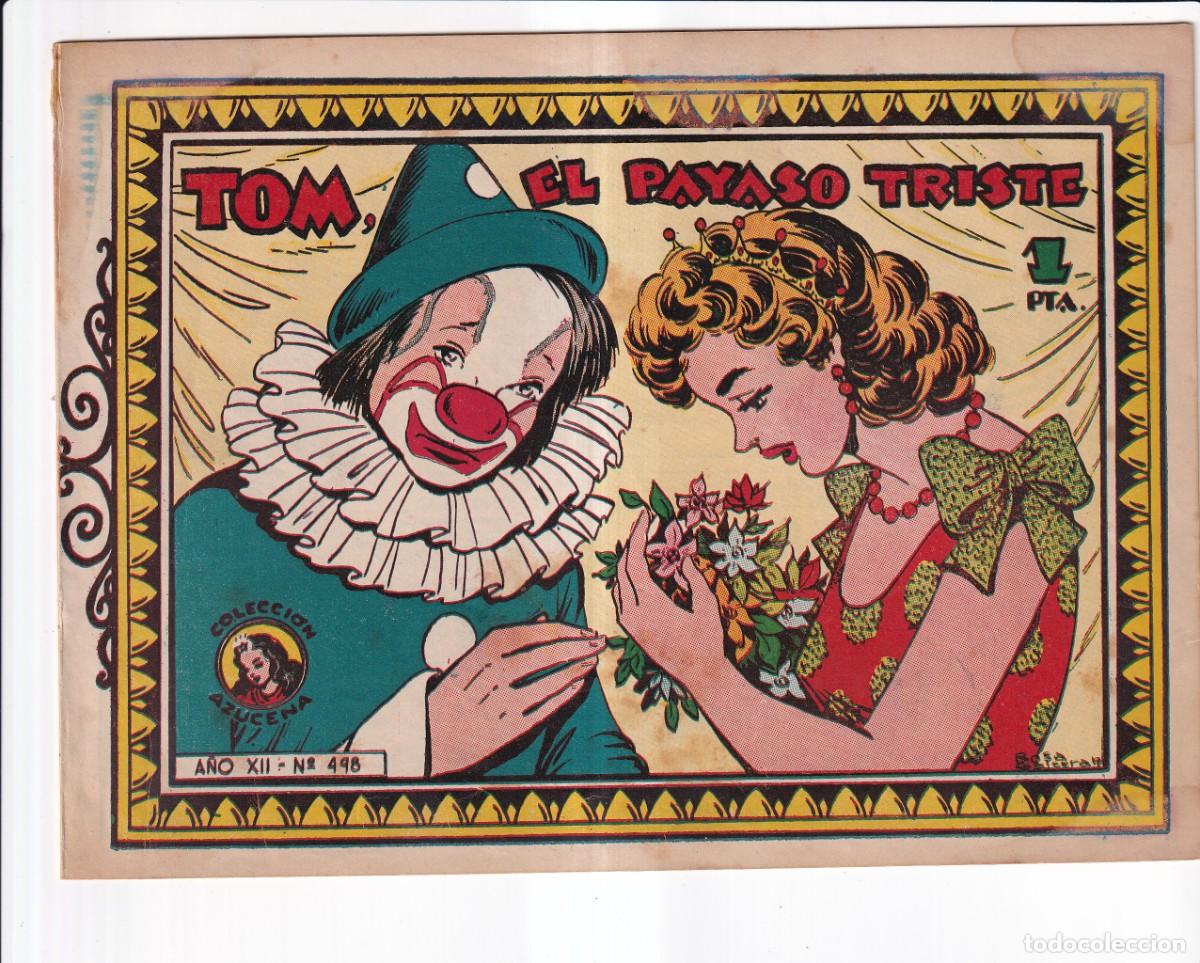 Tebeos: COLECCION AZUCENA: NUMERO 498, TOM, EL PAYASO TRISTE , EDITORIAL TORAY