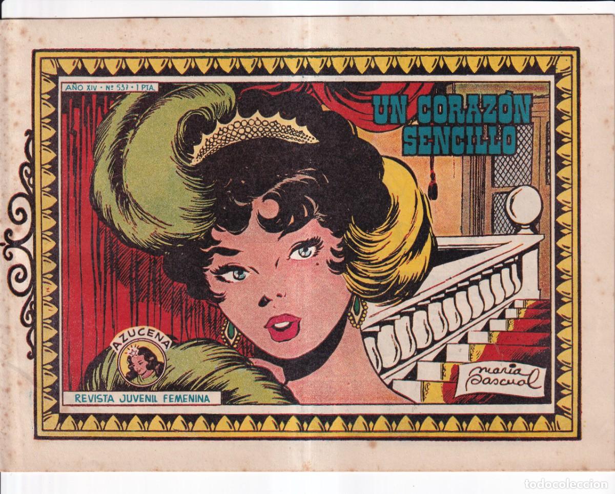 Tebeos: COLECCION AZUCENA: NUMERO 537, UN CORAZON SENCILLO , EDITORIAL TORAY