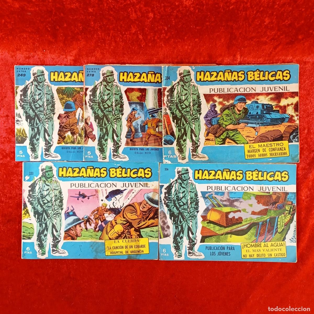 Tebeos: HAZA&Ntilde;AS B&Eacute;LICAS - REVISTA PARA LOS JOVENES - BOIX - TORAY - LOTE 5 COMICS - VER N&ordm; EN FOTOS / 2034
