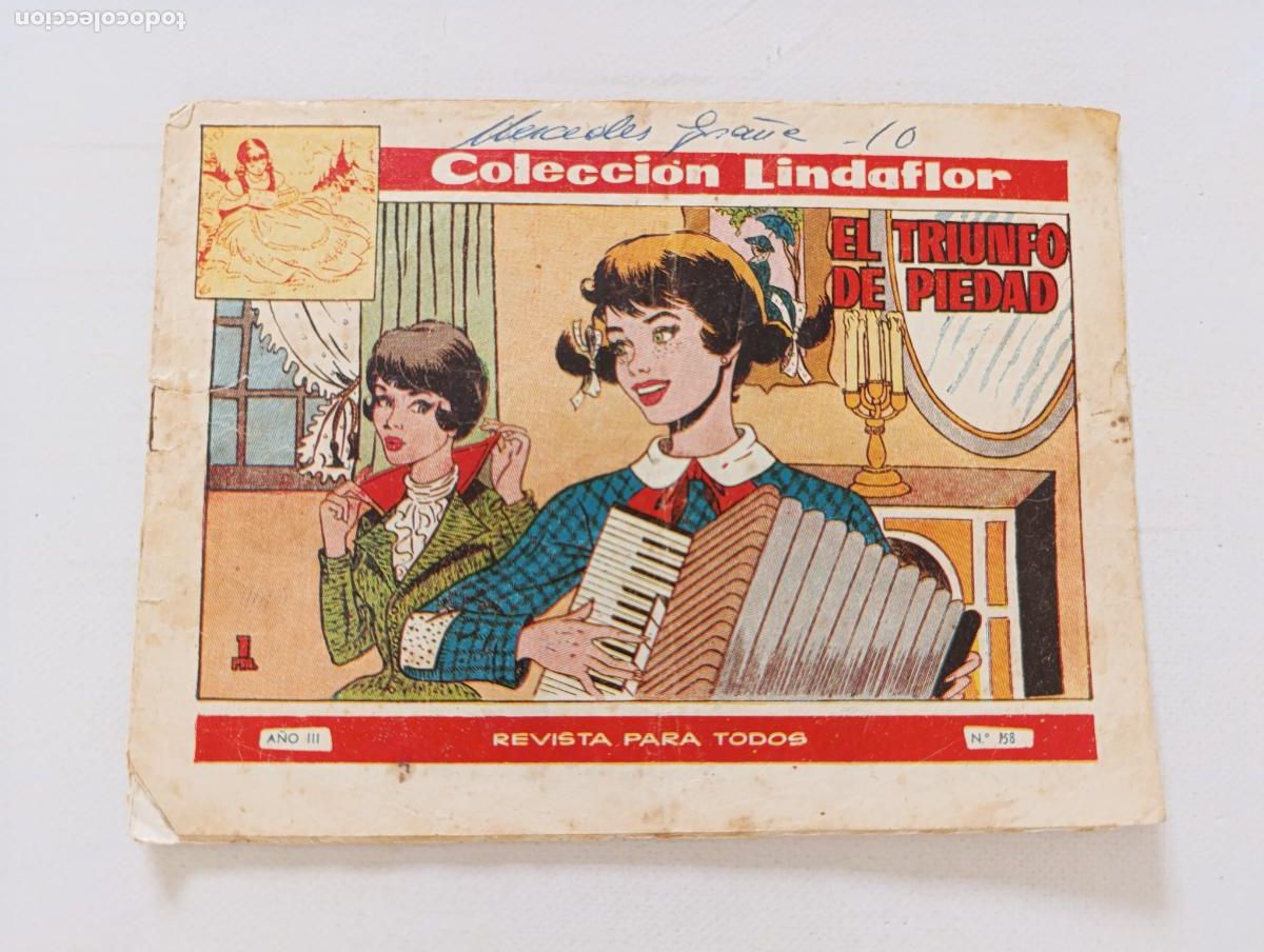 Tebeos: COLECCION LINDAFLOR N&ordm; 158 - EL TRIUNFO DE PIEDAD - A&Ntilde;O III - ORIGINAL - TORAY (HV)