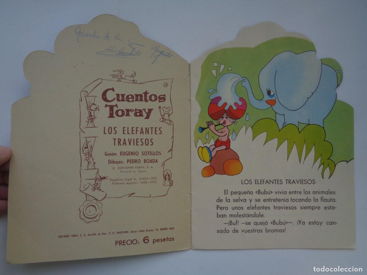 Tebeos: CUENTO TROQUELADO DE TORAY : LOS ELEFANTES TRAVIESOS . 1970 - Foto 2