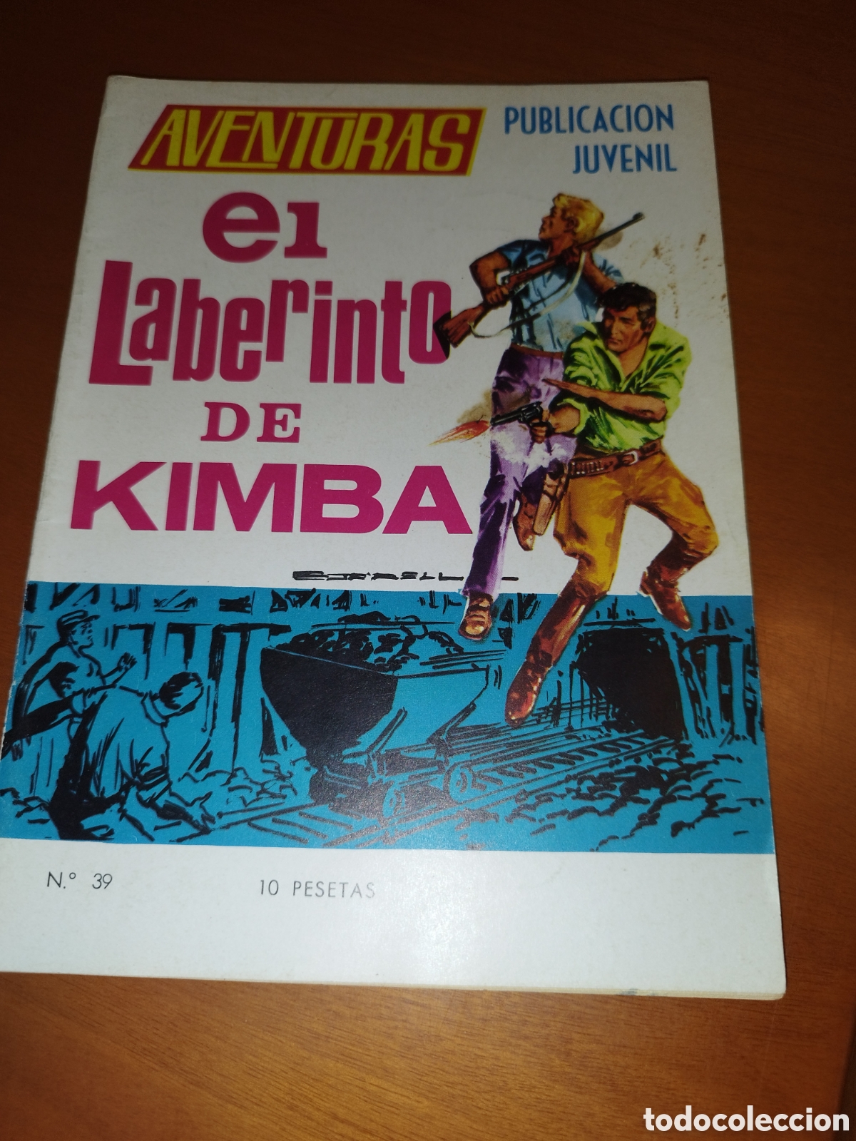 Tebeos: AVENTURAS PUBLICACION JUVENIL: EL LABERINTO DE KIMBA. ED. TORAY, 1969.