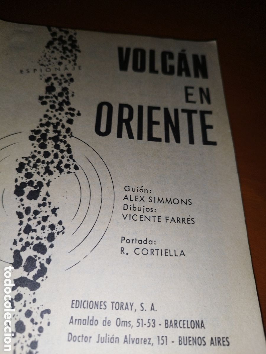 Tebeos: ESPIONAJE: VOLCAN EN ORIENTE. ED. TORAY, 1967. - Foto 3