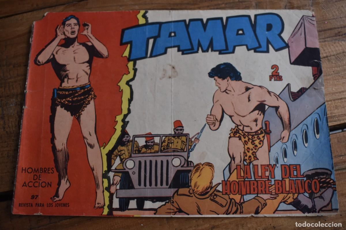 Tebeos: TAMAR . N&ordm; 97. LA LEY DEL HOMBRE BLANCO. HOMBRES DE ACCI&Oacute;N. TORAY 1961. ORIGINAL