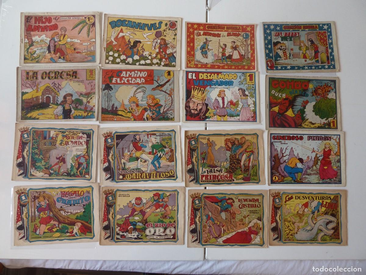 Tebeos: COLECCI&Oacute;N ESTRELLA,A&Ntilde;OS 40, LOTE 16 CUENTOS DE HADAS TORAY ,RECORTABLES DE ROSA GALCER&Aacute;N