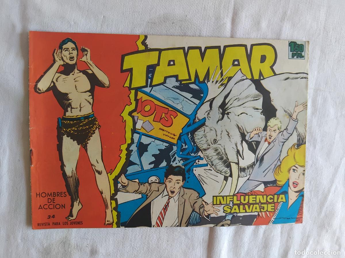 Tebeos: TAMAR N&ordm; 34. EDICIONES TORAY 1961. ORIGINAL EN BUEN ESTADO.