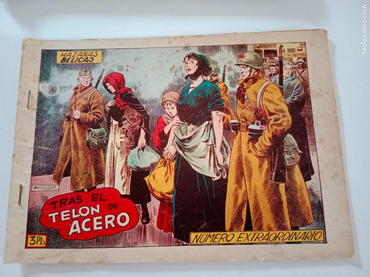 Tebeos: HAZA&Ntilde;AS B&Eacute;LICAS. TRAS EL TEL&Oacute;N DE ACERO. BOIXCAR. TORAY