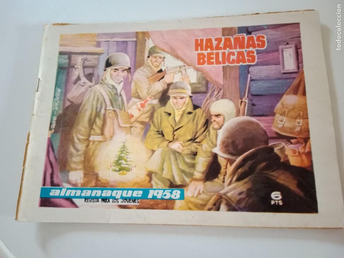 Tebeos: HAZA&Ntilde;AS B&Eacute;LICAS. ALMANAQUE 1958. BOIXCAR. TORAY