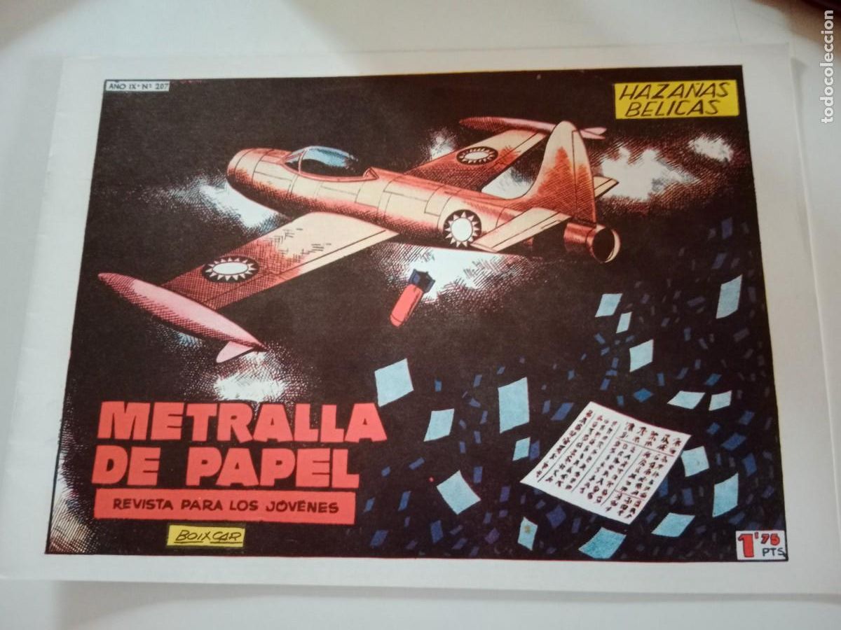 Tebeos: HAZA&Ntilde;AS B&Eacute;LICAS. METRALLA DE PAPEL. BOIXCAR. FACS&Iacute;MIL