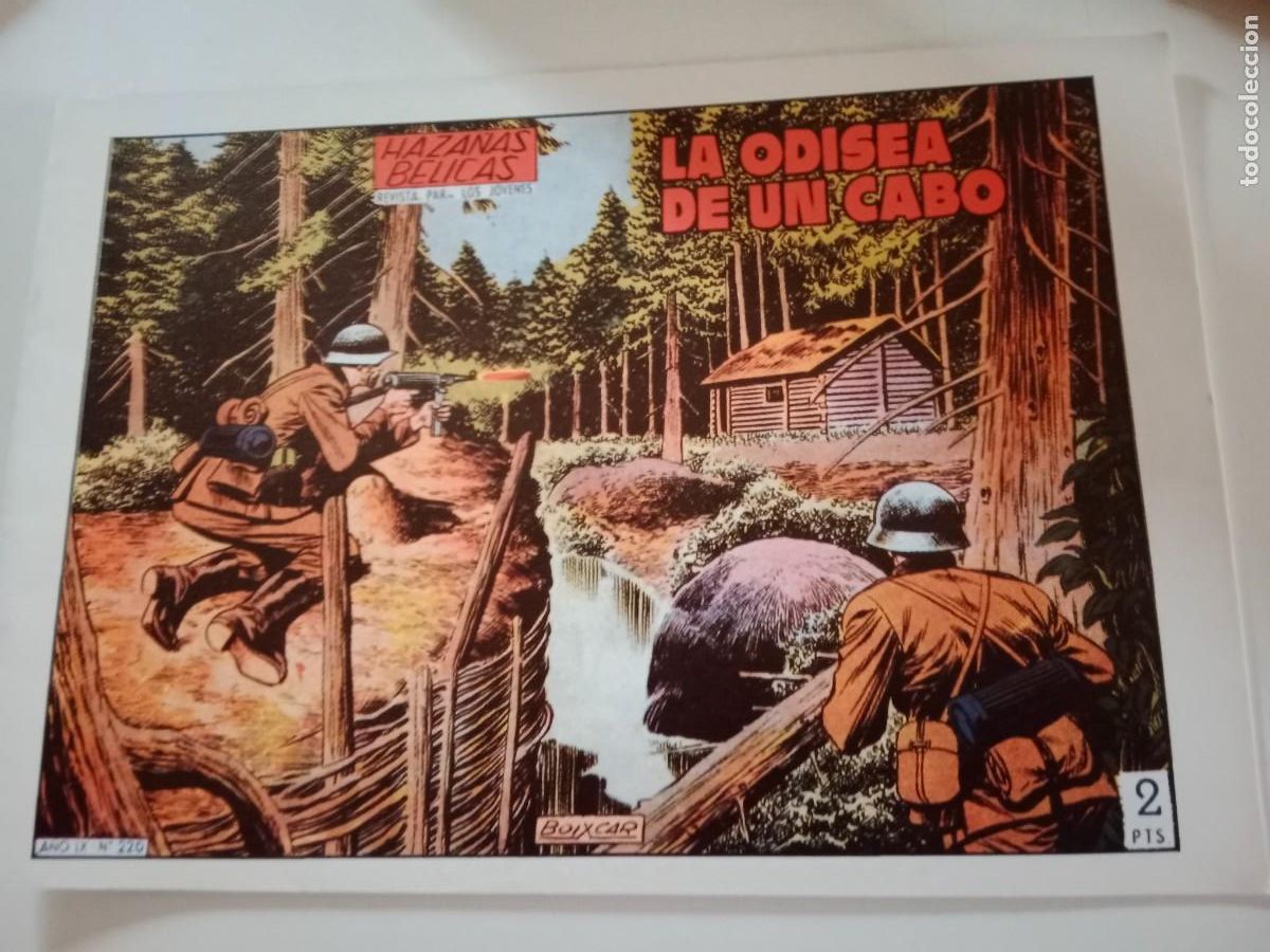 Tebeos: HAZA&Ntilde;AS B&Eacute;LICAS. LA ODISEA DE UN CABO. BOIXCAR. FACS&Iacute;MIL