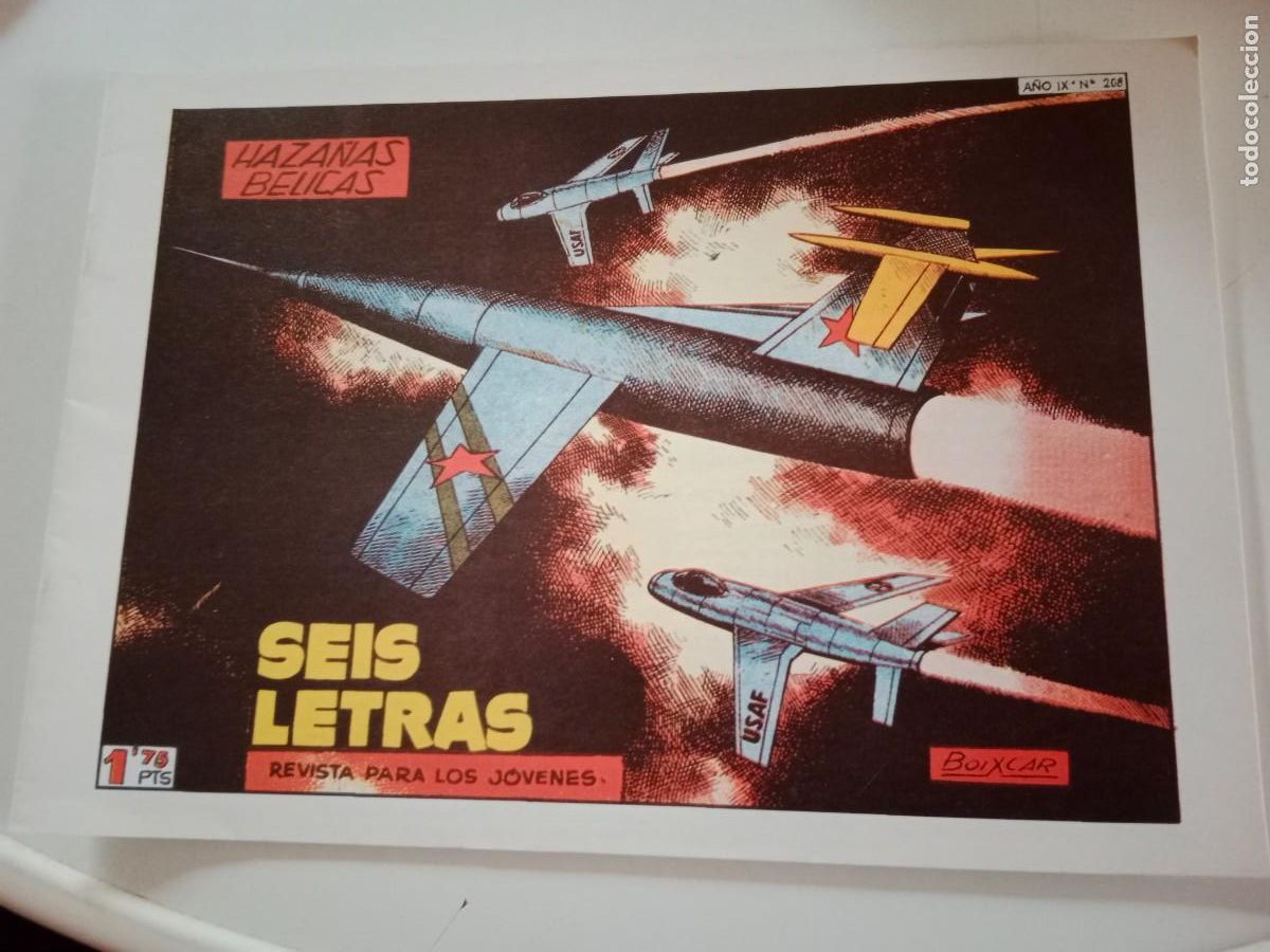 Tebeos: HAZA&Ntilde;AS B&Eacute;LICAS. SEIS LETRAS. BOIXCAR. FACS&Iacute;MIL