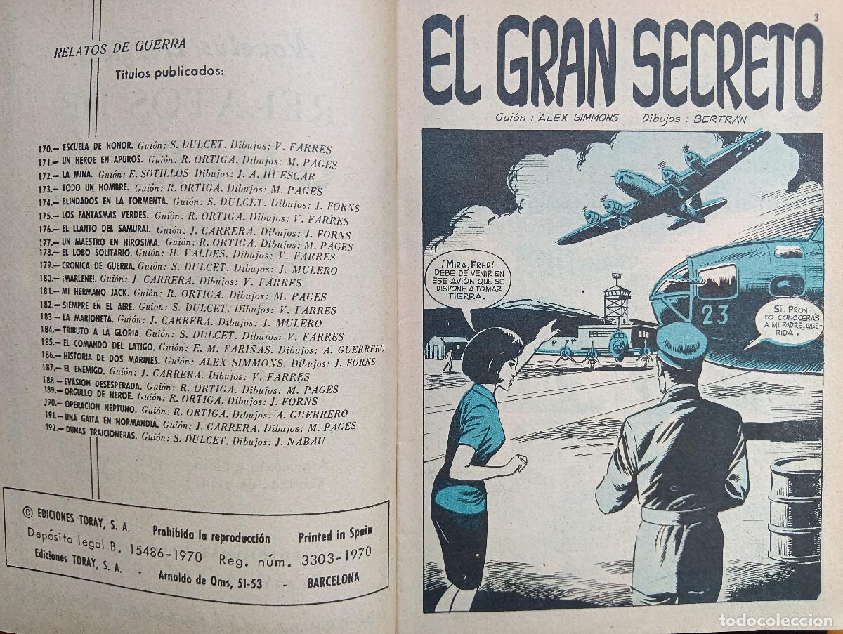 Tebeos: Relatos de Guerra n&ordm; 193. Ediciones Toray - Foto 2