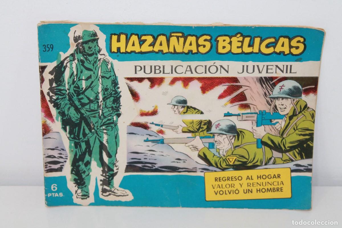 Tebeos: HAZA&Ntilde;AS BELICAS REGRESO AL HOGAR VALOR Y RENUNCIA VOLVIO UN HOMBRE N&ordm; 359