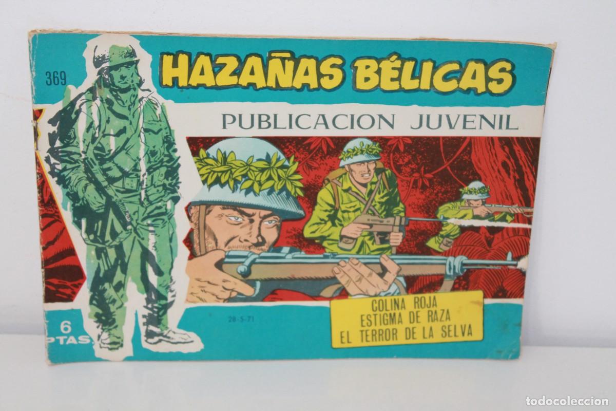 Tebeos: HAZA&Ntilde;AS BELICAS COLINA ROJA ESTIGMA DE RAZA EL TERROR DE LA SELVA N&ordm; 369