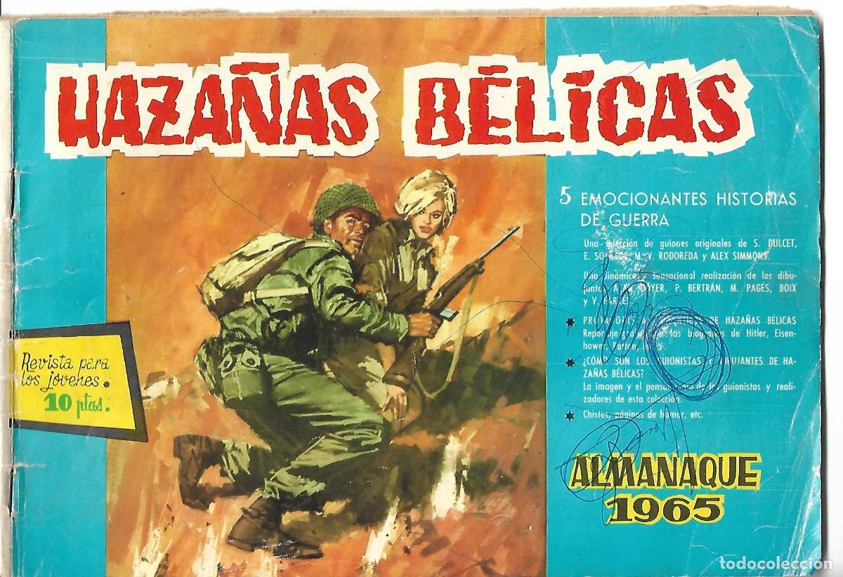 Tebeos: HAZA&Ntilde;AS BELICAS ALMANAQUE 1965- ORIGINAL