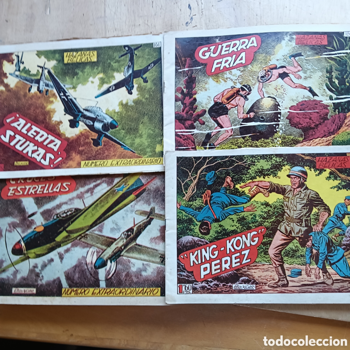 Tebeos: HAZA&Ntilde;AS BELICAS DE TORAY 2 SERIE N&Uacute;M 161-164-166-165 originales