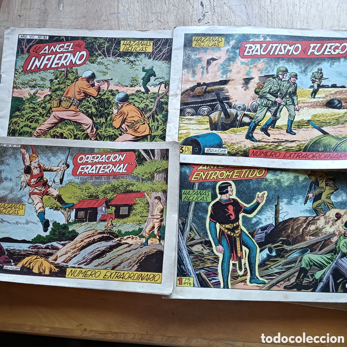 Tebeos: HAZA&Ntilde;AS BELICAS DE TORAY 2 SERIE N&Uacute;M 173-182-192-193 ORIGINALES