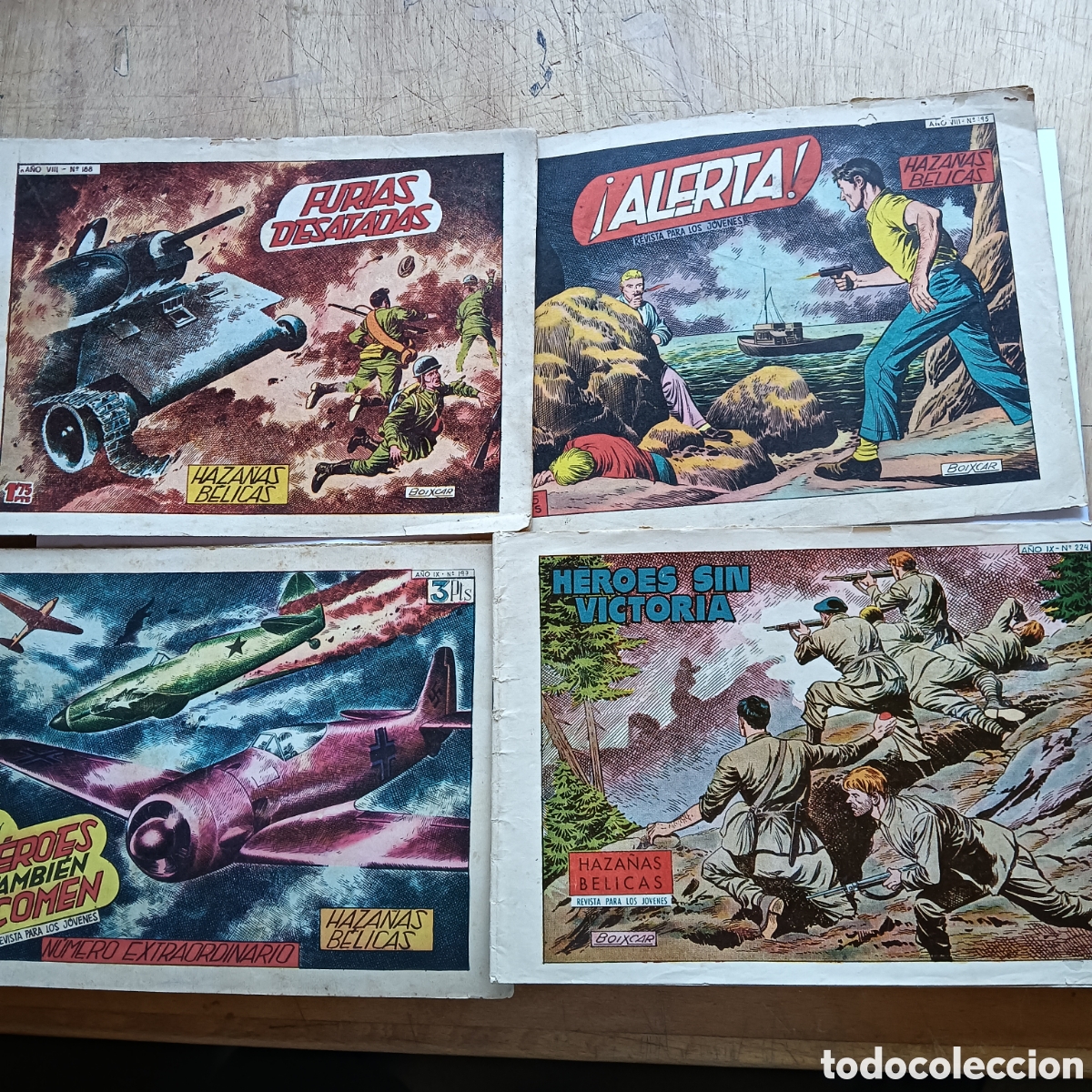 Tebeos: HAZA&Ntilde;AS BELICAS DE TORAY 2 SERIE N&Uacute;M 188-.195-197-224 ORIGINALES