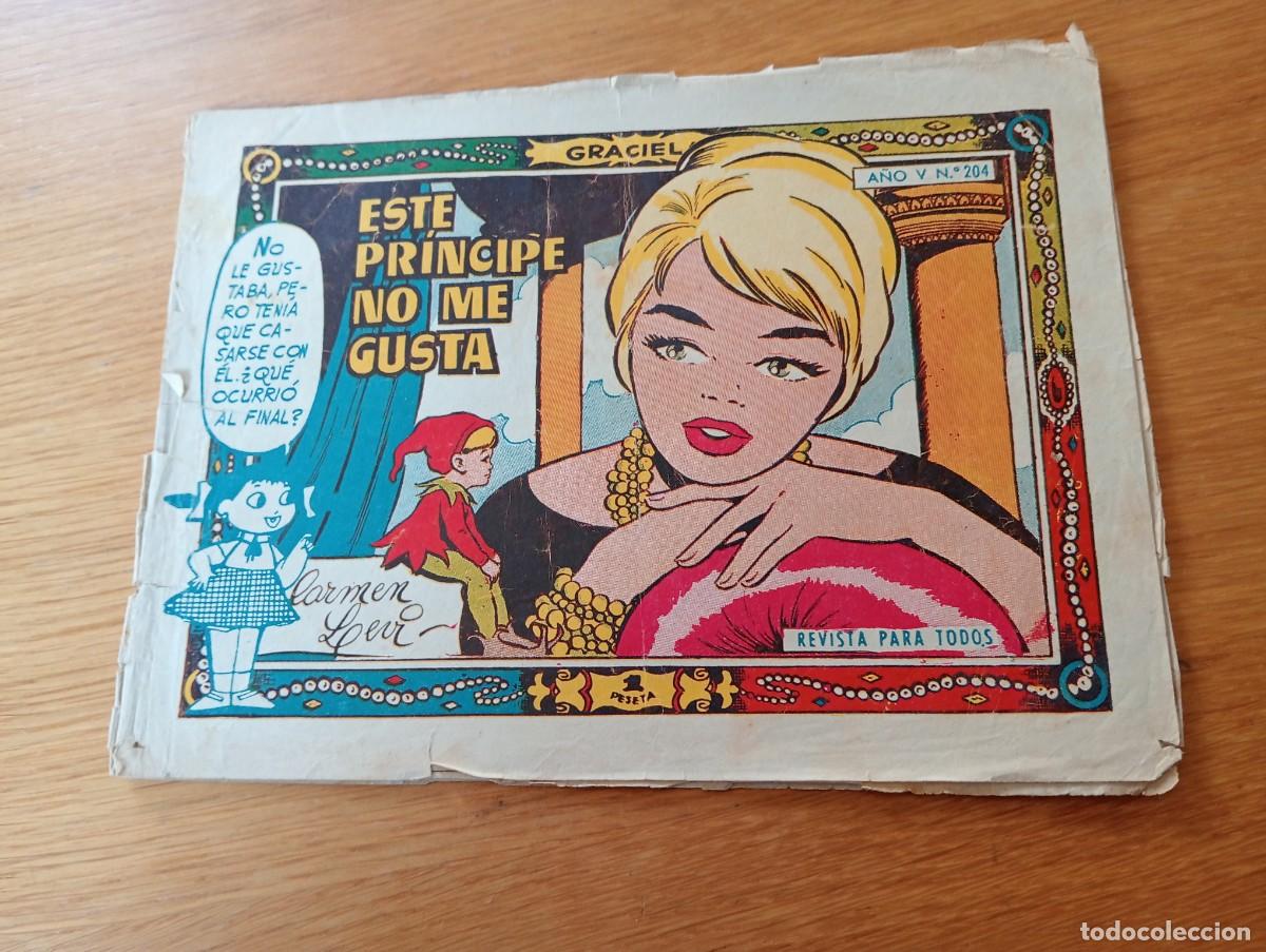 Tebeos: COLECCI&Oacute;N GRACIELA N.&ordm; 204 (DE 294). ESTE PR&Iacute;NCIPE NO ME GUSTA. GRAPA. ED. TORAY. 1960.