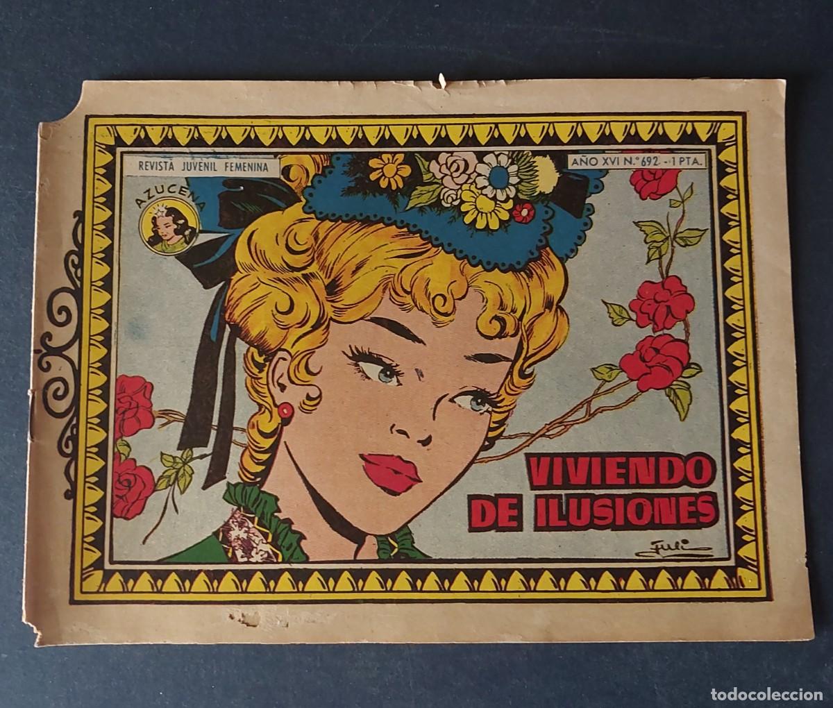 Tebeos: Colecci&oacute;n Azucena N&ordm; 692 Ref C-30