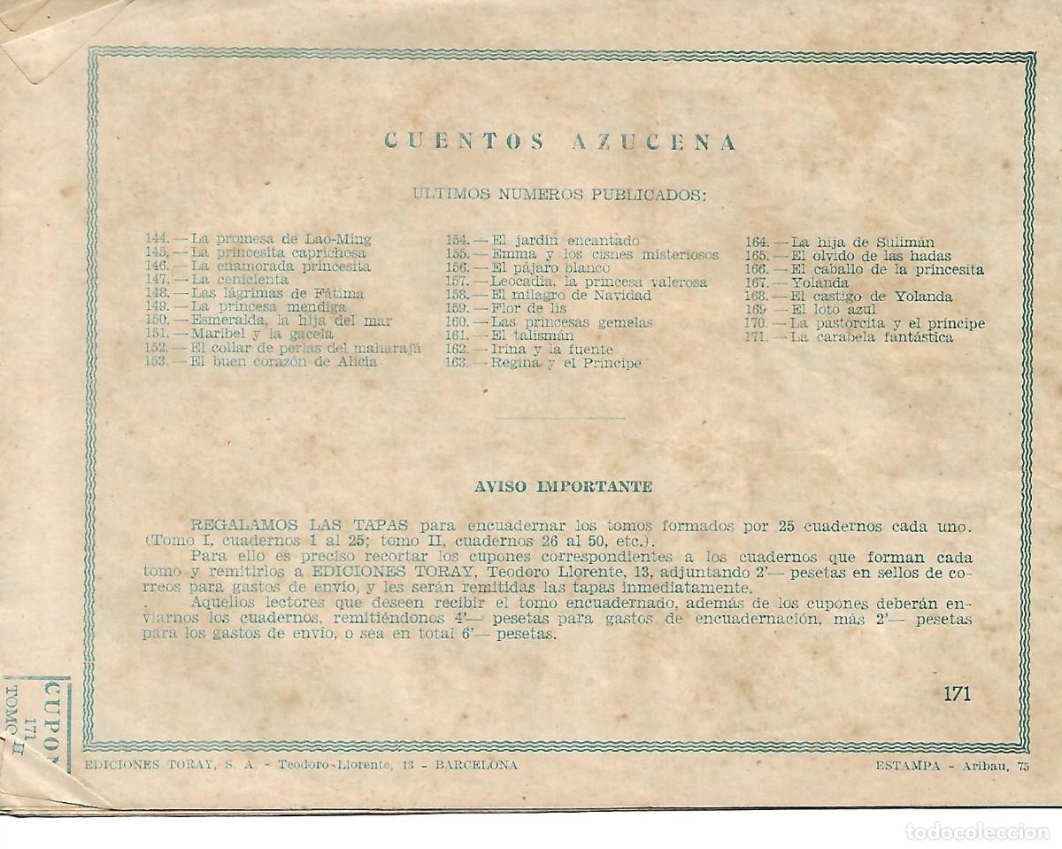 Tebeos: COLECCION AZUCENA - NUMERO 171 - Foto 2