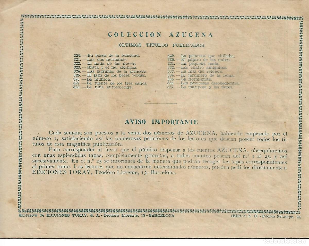 Tebeos: COLECCION AZUCENA - NUMERO 337 - Foto 2