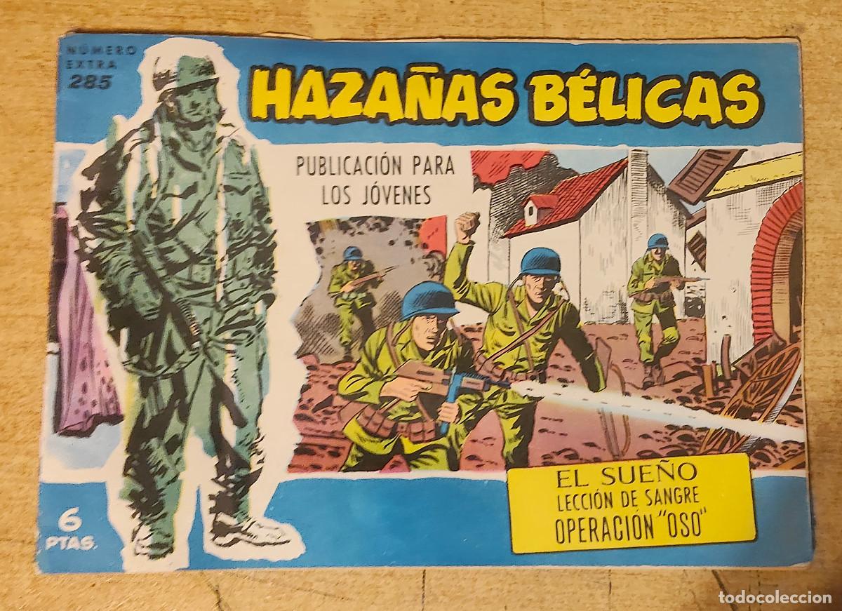 Tebeos: HAZA&Ntilde;AS BELICAS - S.AZUL N&ordm; 285 - el sue&ntilde;o leccion de sangre - ed. TORAY - 1957