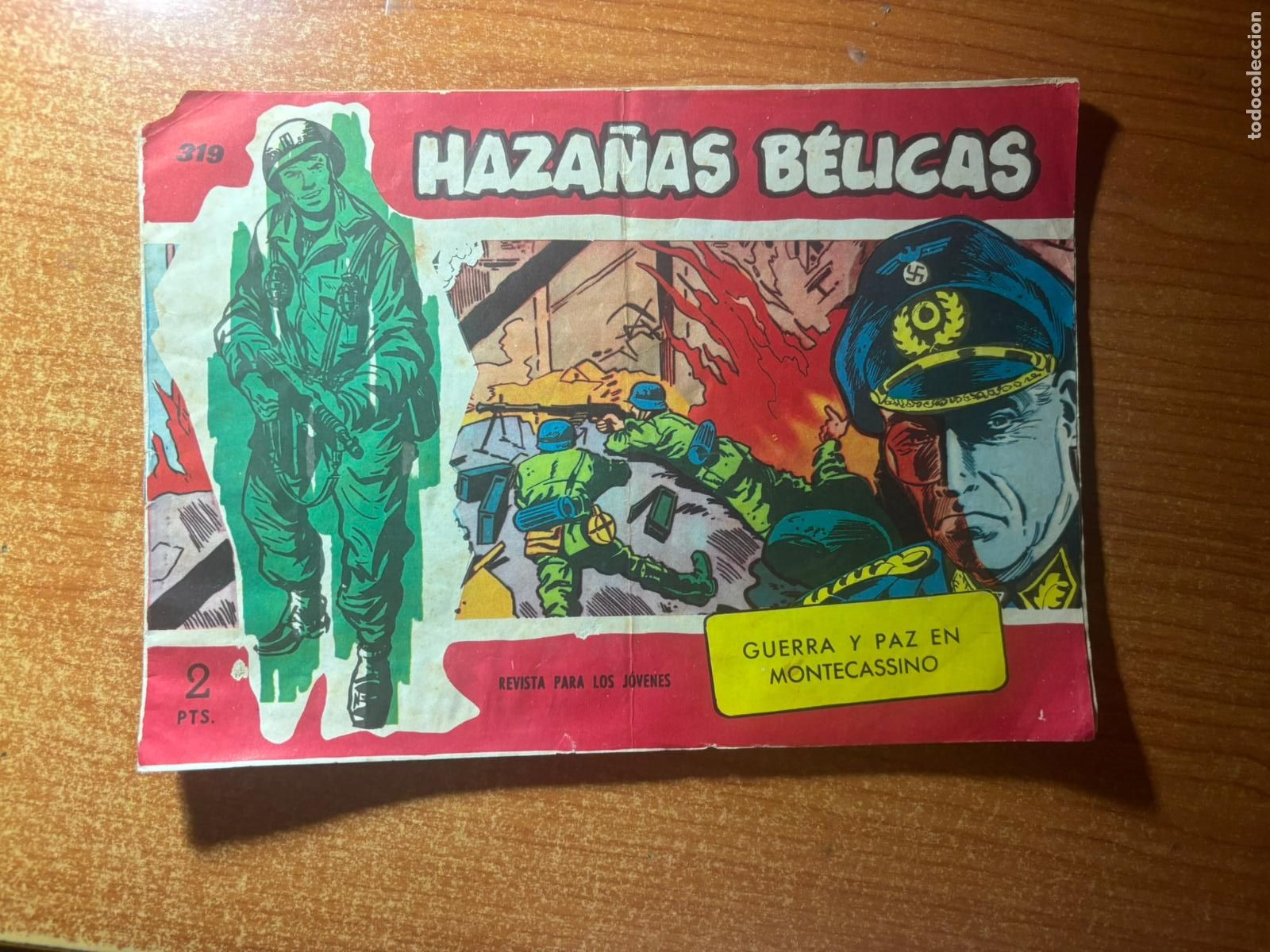 Tebeos: HAZA&Ntilde;AS BELICAS N&ordm; 319 EDITORIAL TORAY ORIGINAL ULTIMO NUMERO