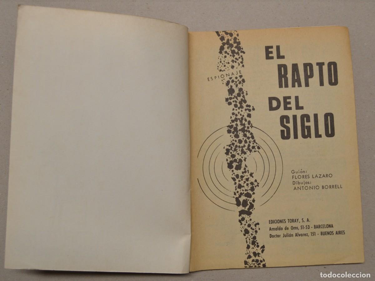 Tebeos: ESPIONAJE 68 - EL RAPTO DEL SIGLO - EDICIONES TORAY - LOTE 010 - Foto 2