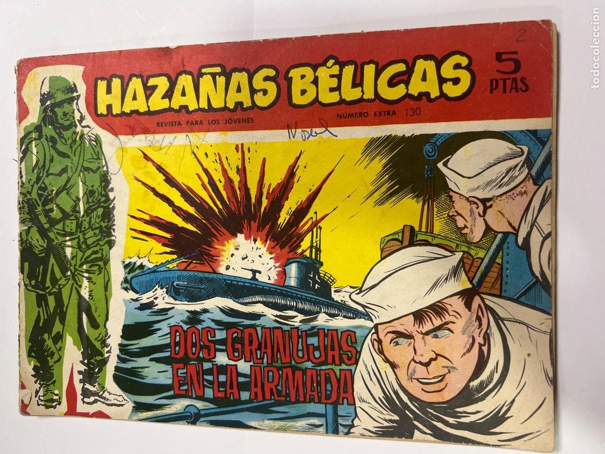 Tebeos: HAZA&Ntilde;AS B&Eacute;LICAS. N&deg; EXTRA 130. DOS GRANUJAS EN LA ARMADA. EDICIONES TORAY.