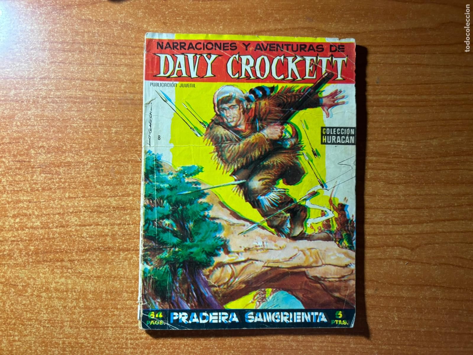 Tebeos: NARRACIONES Y AVENTURAS DE DAVY CROCKETT N &ordm; 8 EDITORIAL TORAY 1959