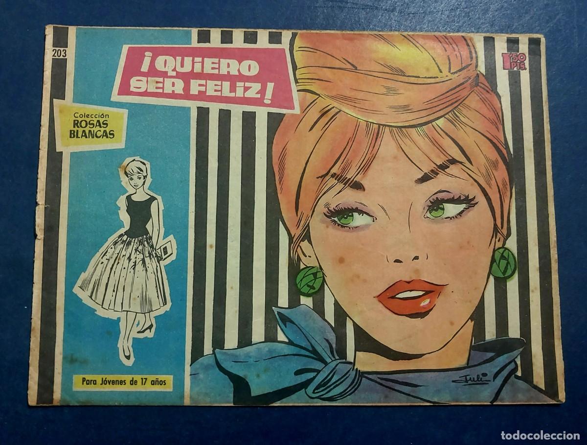 Tebeos: Colecci&oacute;n Rosas Blancas N&ordm; 203 Trasera Jean Claude Brialy Ref C-30