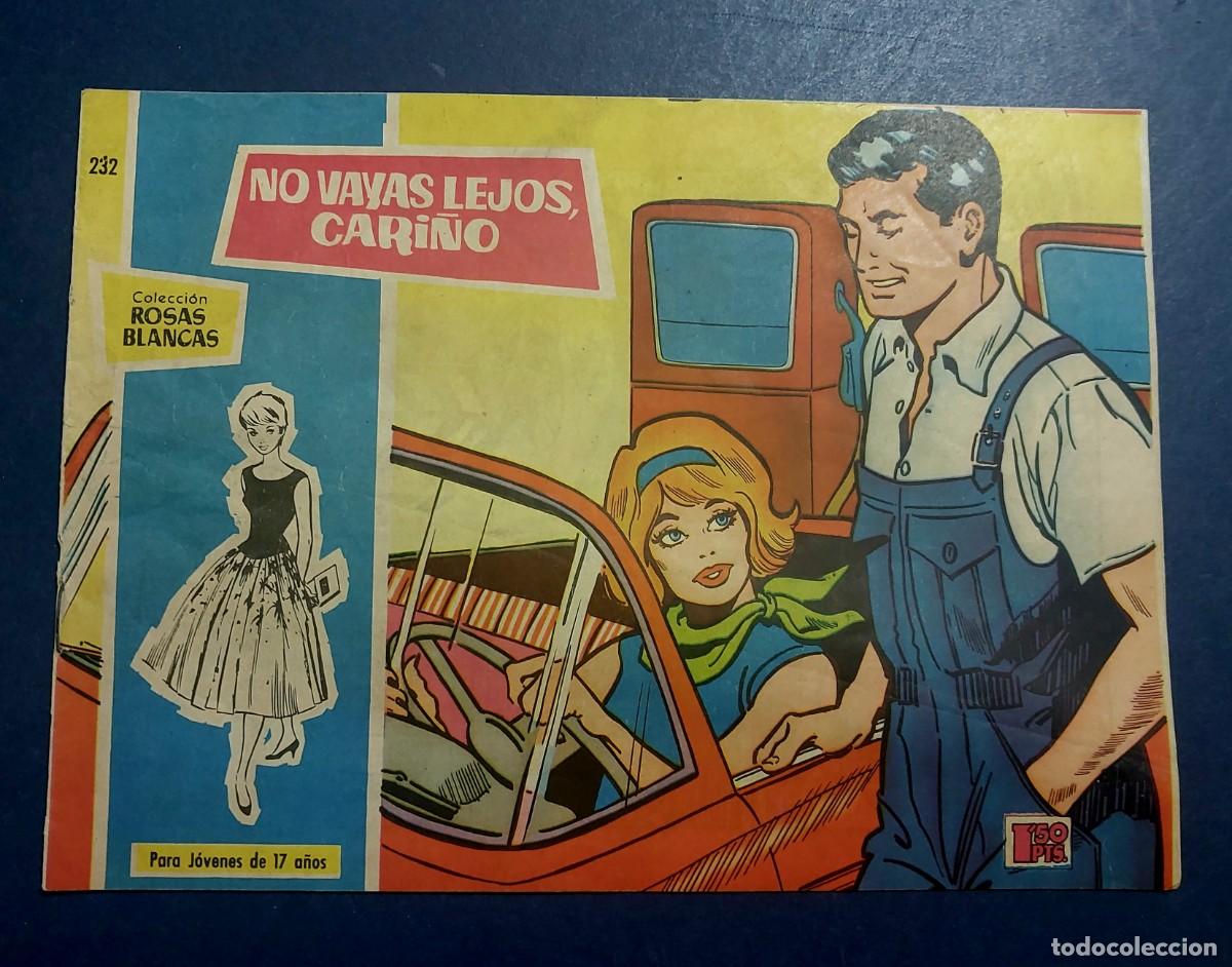 Tebeos: Colecci&oacute;n Rosas Blancas N&ordm; 232 Trasera Rock Hudson Ref C-30